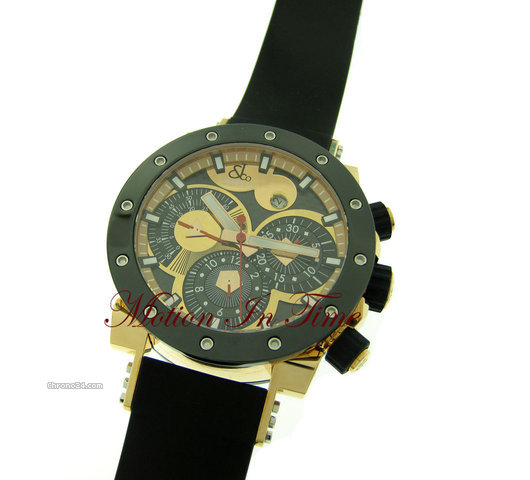 Jacob & Co. EPIC II ROSE GOLD & BLACK CERAMIC CHRONOGRAPH AUTOMATIC 47mm WATCHES 2