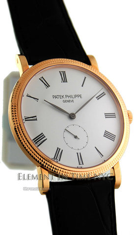 Patek Philippe Calatrava 18kt Rose Gold 36mm White Dial Manual WInd 5119R WATCHES 2