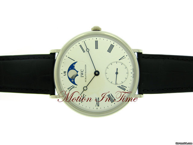 IWC "VINTAGE" PORTOFINO MOONPHASE PLATINUM LIMITED 500 PIECES WATCHES 2