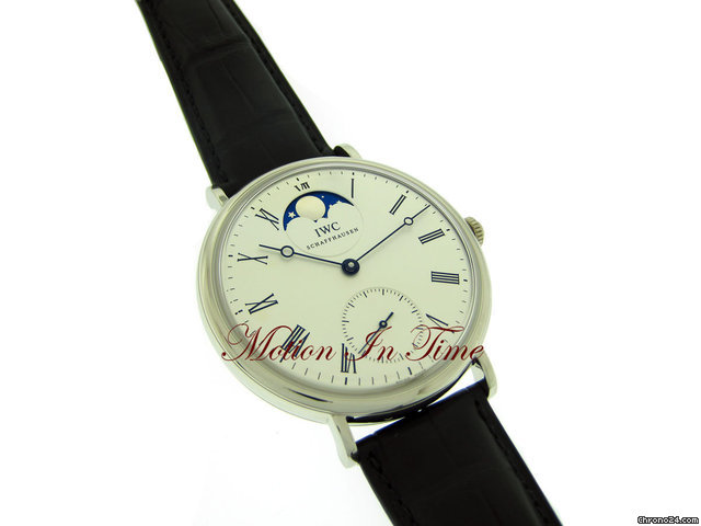 replica IWC "VINTAGE" PORTOFINO MOONPHASE PLATINUM LIMITED 500 PIECES WATCHES 1