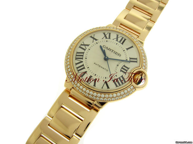 replica Cartier BALLON BLEU MEDIUM SIZE ROSE GOLD DIAMOND NEW 2011 WATCHES 1 