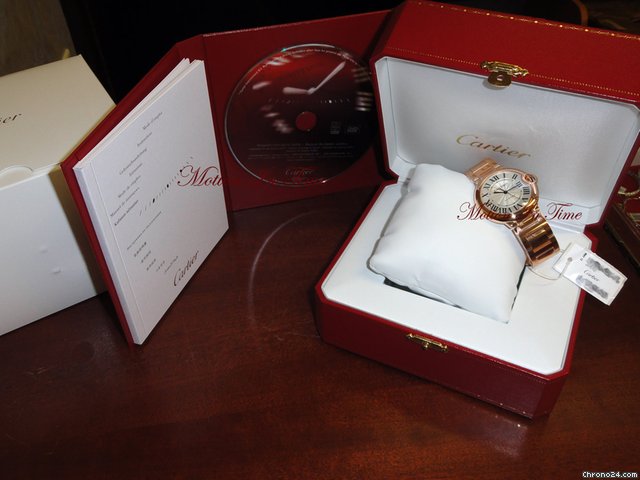 Cartier BALLON BLEU MEDIUM SIZE ROSE GOLD ON BRACELET WATCHES 2