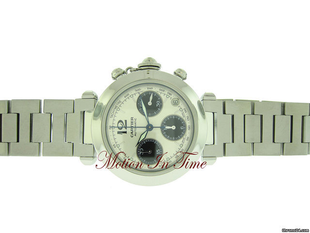 Cartier PASHA C 35mm CHRONOGRAPH AUTOMATIC STAINLESS STEEL NEW WATCHES 2
