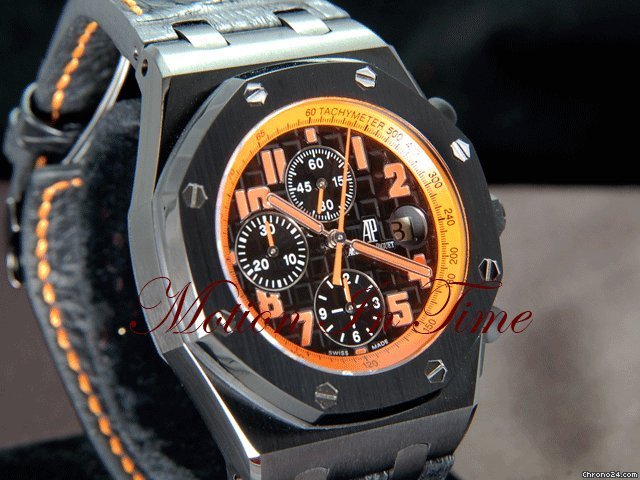 replica Audemars Piguet "LAVA" HOURGLASS ROYAL OAK OFFSHORE BLACK PVD RARE 99 PIECES WATCHES 1 