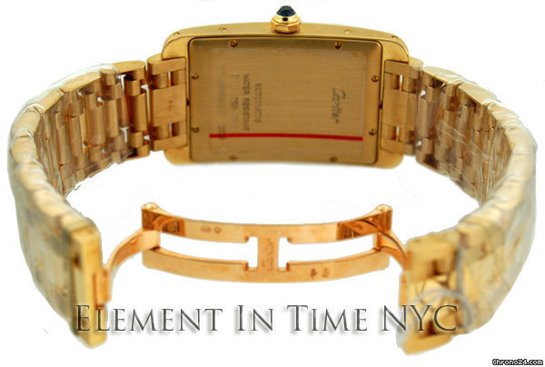 replica Cartier Tank Americaine Large Yellow Gold On Bracelet Automatic WATCHES 1