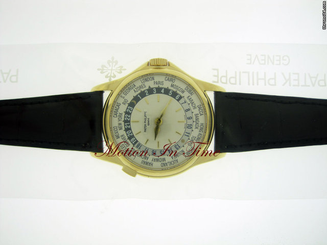 Patek Philippe 5110J WORLD TIME YELLOW GOLD FACTORY SEALED WATCHES 2