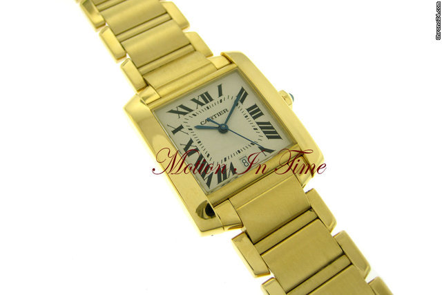 Cartier TANK FRANCAISE MEN'S YELLOW GOLD AUTOMATIC WATCHES 2