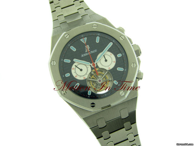 Audemars Piguet ROYAL OAK OFFSHORE XL TOURBILLON CHRONOGRAPH STEEL "BLUE" WATCHES 2