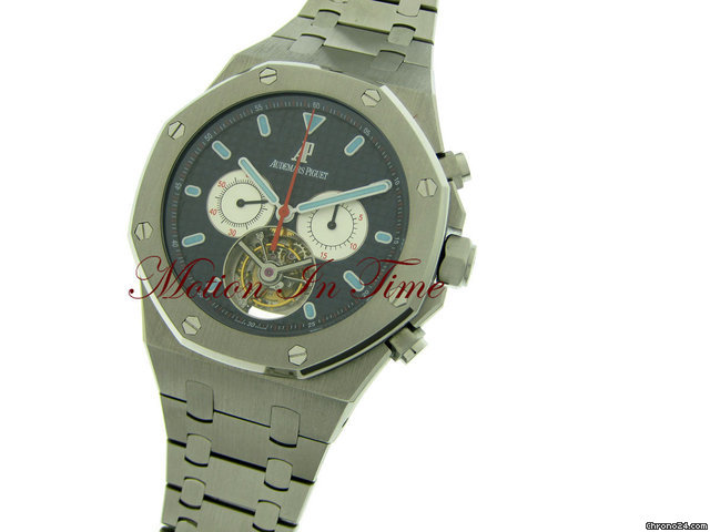 replica Audemars Piguet ROYAL OAK OFFSHORE XL TOURBILLON CHRONOGRAPH STEEL "BLUE" WATCHES 1