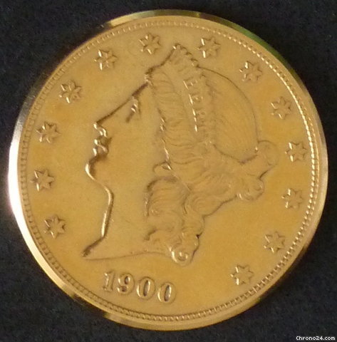 replica Corum $20 double eagle gold coin timepiece WATCHES 1