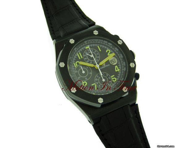replica Audemars Piguet "END OF DAYS" REMAKE BLACK PVD - OFFSHORE - SPECIAL ED. WATCHES 1