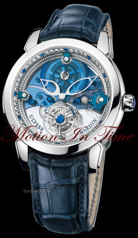 Ulysse Nardin ROYAL BLUE MYSTERY TOURBILLON SKELETON PLATINUM LIMTD 99 PCS WATCHES 2