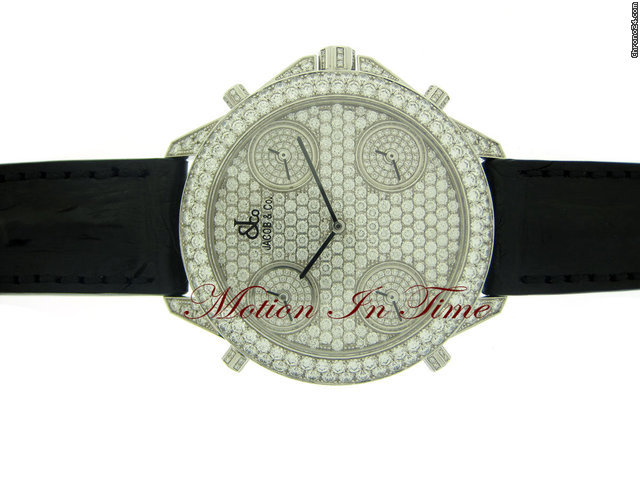 Jacob & Co. "ROYAL PAVE" 49mm WHITE GOLD DIAMOND LIMITED 18 PIECES - WOW WATCHES 2