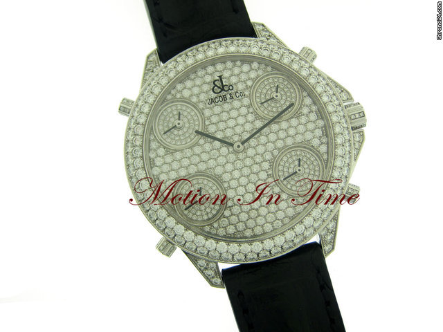 replica Jacob & Co. "ROYAL PAVE" 49mm WHITE GOLD DIAMOND LIMITED 18 PIECES - WOW WATCHES 1