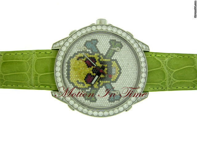 Jacob & Co. "SKULL" DIAMOND 5-TIMEZONE STEEL 47mm SPECIAL EDITION WATCHES 2