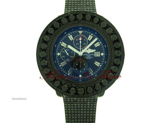Breitling SUPER AVENGER "ALL-BLACK" DIAMOND 52.00ct IN BLACK STEEL WATCHES 2