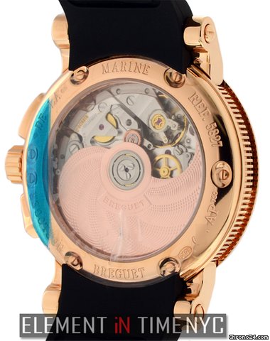 replica Breguet Marine Chronograph Rose Gold/Rubber 5827 WATCHES 1 