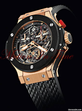 Hublot "BIGGER BANG" TOURBILLON CHRONOGRAPH ROSE GOLD LIMITED 18 PC WATCHES 2