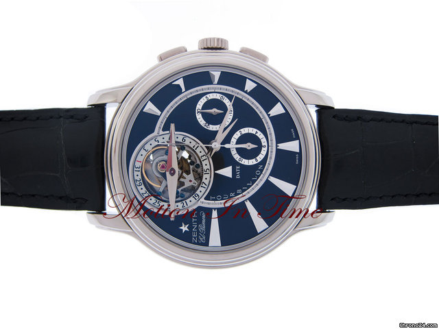 Zenith CHRONOMASTER ACADEMY TOURBILLON WHITE GOLD LIMITED 50 PIECES WATCHES 2