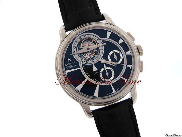 replica Zenith CHRONOMASTER ACADEMY TOURBILLON WHITE GOLD LIMITED 50 PIECES WATCHES 1