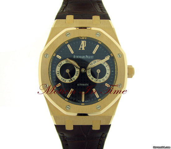 Audemars Piguet ROYAL OAK DAY-DATE ROSE GOLD 40mm ON CROCODILE STRAP - NEW WATCHES 2