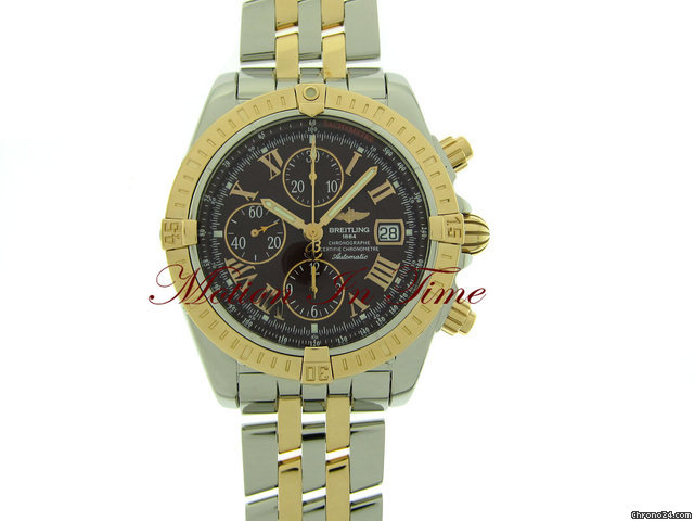 replica Breitling CHRONOMAT EVOLUTION ROSE GOLD & STAINLESS STEEL NEW WATCHES 1 