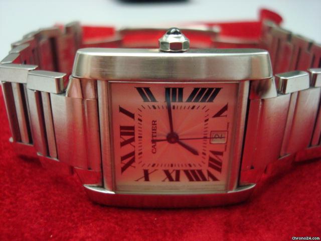 Cartier Tank Francaise Stahl HERREN WATCHES 2
