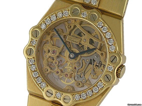 Chopard St. Moritz Gelbgold Diamond Skelett Vintage 30mm WATCHES 2