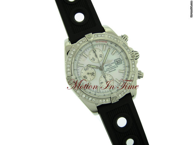 Breitling CHRONOMAT EVOLUTION "AERO" DIAMOND STAINLESS STEEL 2010 NEW WATCHES 2