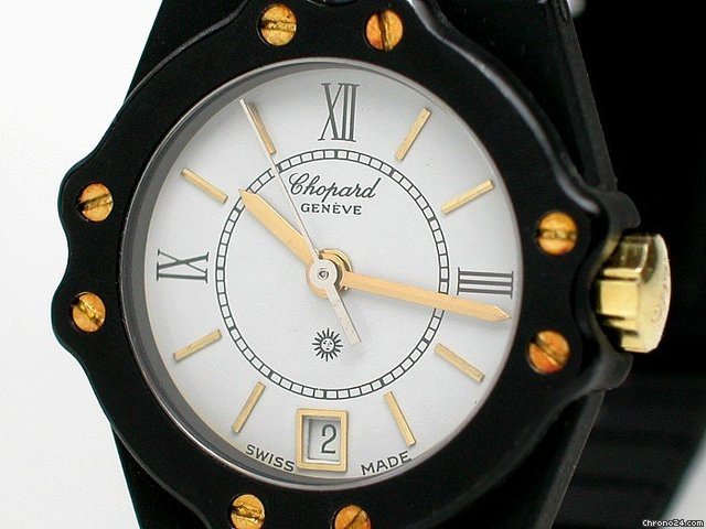 replica Chopard Damen "ST. MORITZ" Edelstahl / Gelbgold Quarz WATCHES 1