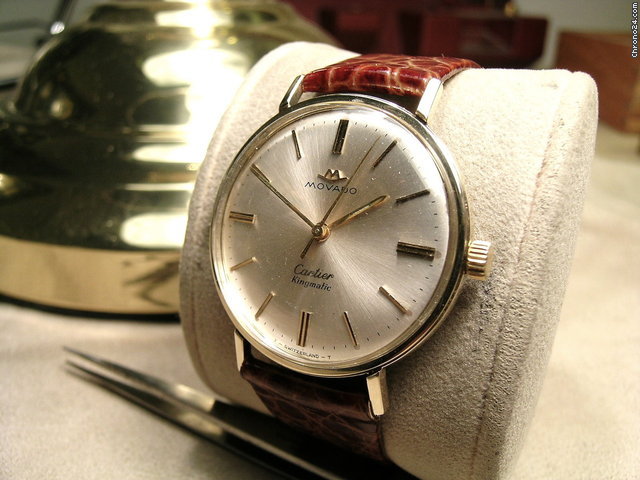 Cartier / movado kingmatic - original vintage 1960's WATCHES 2