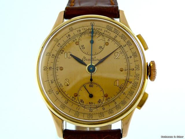 replica Breitling Chronograph, 18k Rose Gold WATCHES 1