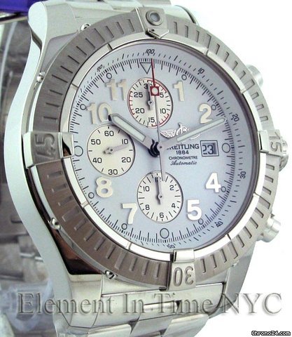 Breitling Super Avenger Chrono White Dial A13370 WATCHES 2