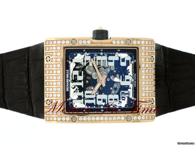 replica Richard Mille RM-16 ROSE GOLD w/ DIAMOND AUTOMATIC ULTRA FLAT - LIMITED ED WATCHES 1