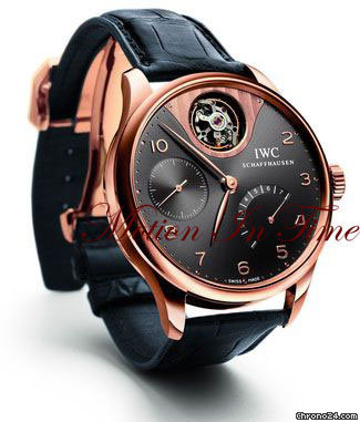 IWC PORTUGUESE TOURBILLON MYSTERE ROSE GOLD "BLACK"- LTD 500 PCS WATCHES 2