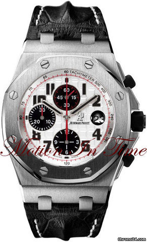 replica Audemars Piguet "PANDA" ROYAL OAK OFFSHORE THEMES STAINLESS STEEL WATCHES 1 
