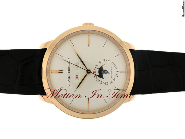 Girard Perregaux "1966 FULL CALENDAR" ROSE GOLD DAY-DATE MOONPHASE NEW WATCHES 2