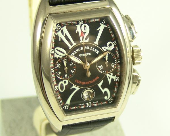 replica Franck Muller Conquistador 18 Krt. Wei gold Special Price WATCHES 1
