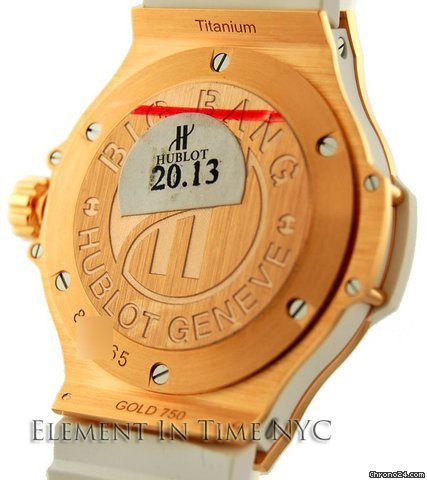 replica Hublot Big Bang 38mm Gold White Diamonds Quartz WATCHES 1