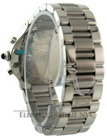 replica Cartier Must 21 Chronograph Stainless Steel Black Dial W10172T2 WATCHES 1