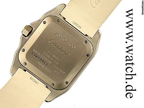 Cartier Santos 100 MM MediumModell Kautschuk 43x34mm WATCHES 2