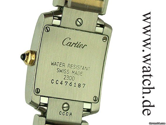 Cartier Tank Francaise PM kleines Modell Stahl/Gelbgold 25x20mm WATCHES 2