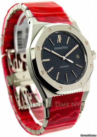 Audemars Piguet Royal Oak Date Steel On Bracelet Blue Dial WATCHES 2