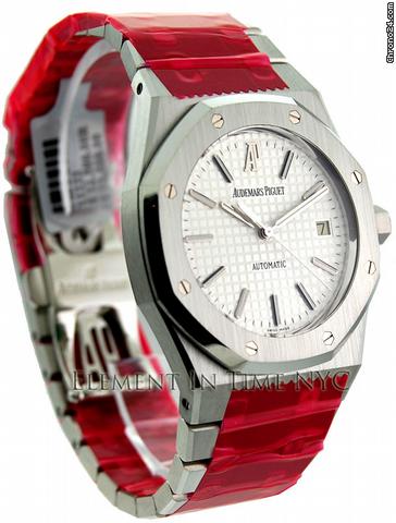 Audemars Piguet Royal Oak Date Steel On Bracelet Silver Dial WATCHES 2