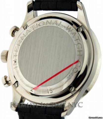 replica IWC Portuguese Chrono Black Dial 18k White Gold WATCHES 1