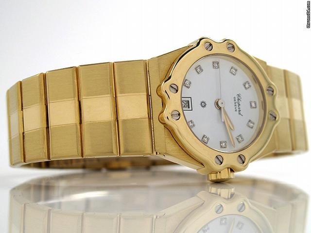 Chopard Damen "ST. MORITZ" 750/- Gelbgold Quarz WATCHES 2