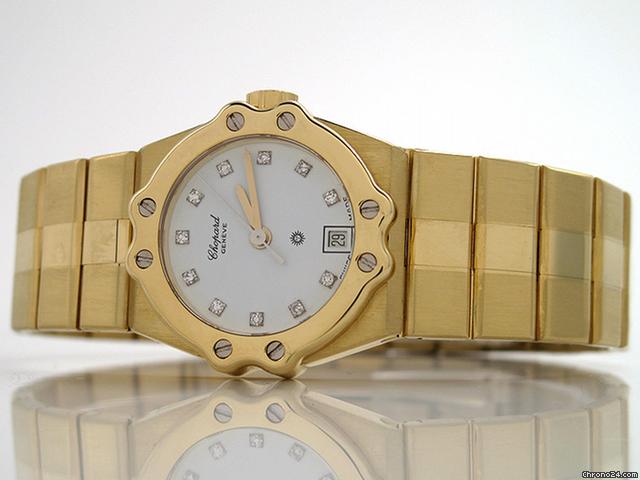 replica Chopard Damen "ST. MORITZ" 750/- Gelbgold Quarz WATCHES 1