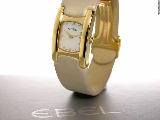 replica Ebel Damen "BELUGA" 750/- Gelbgold Quarz WATCHES 1