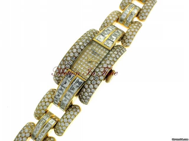 replica Chopard LA STRADA LADIES' YELLOW GOLD DIAMOND WATCHES 1