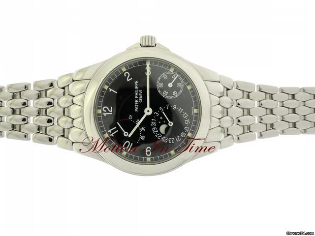 Patek Philippe COMPLICATIONS 5085 STAINLESS STEEL MOONPHASE POWER RESERVE WATCHES 2